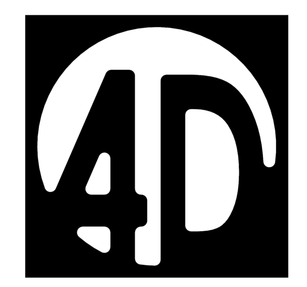 4d logo cut squared